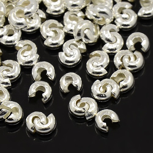 Knutgömma , silver 4mm - 2