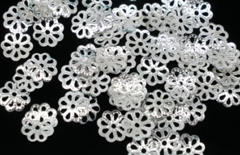 Pärlhattar, Silver 7mm