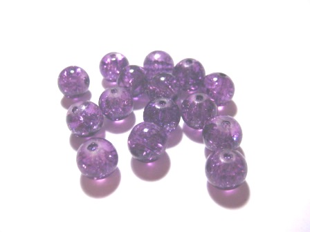 Crackle, lila 10mm