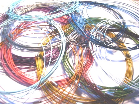 Halsring - wire , Lila 10st - 3
