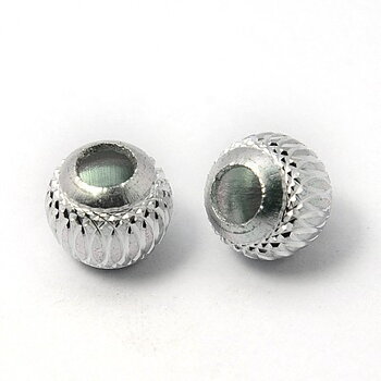 Spacerbead aluminium, 8mm, 10 pca