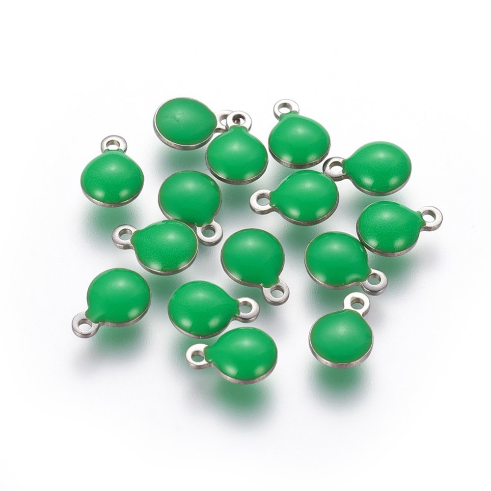 Charm  ,enameld stainelss steel green
