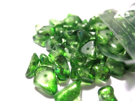 Ice Chips,  metallic, green