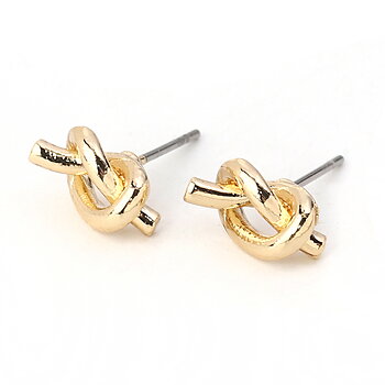 Earings  Gold knot