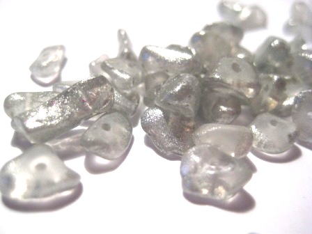 Ice Chips,  metallic, Silver