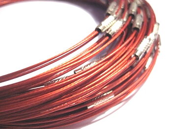Halsring - wire , varm röd 