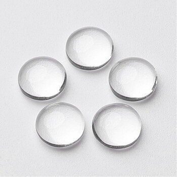 Cabochon i glas - Rund 8 mm
