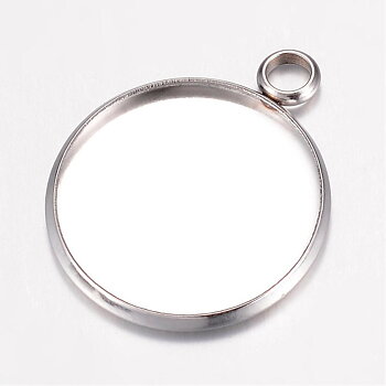 Cabochonhållare/ fäste -Stainless Steel 25mm