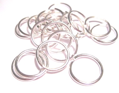 Jump Rings, 16x1.5mm - Silver - 2