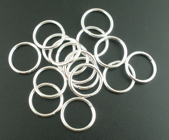 Jump Rings, 16x1.5mm - Silver