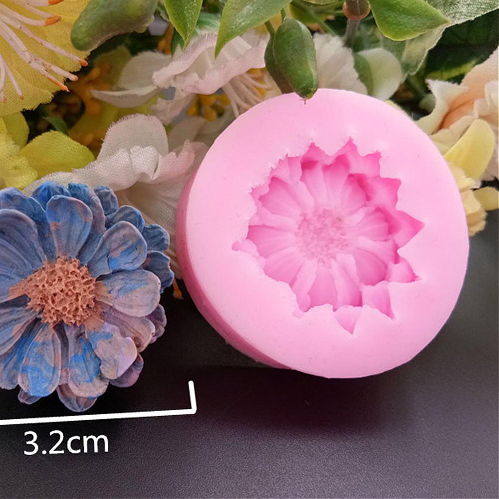 Gjutform  i silikon - Blomma 32mm - 3