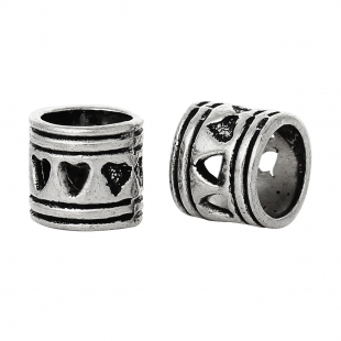 Bead / charm - Hearts in a row