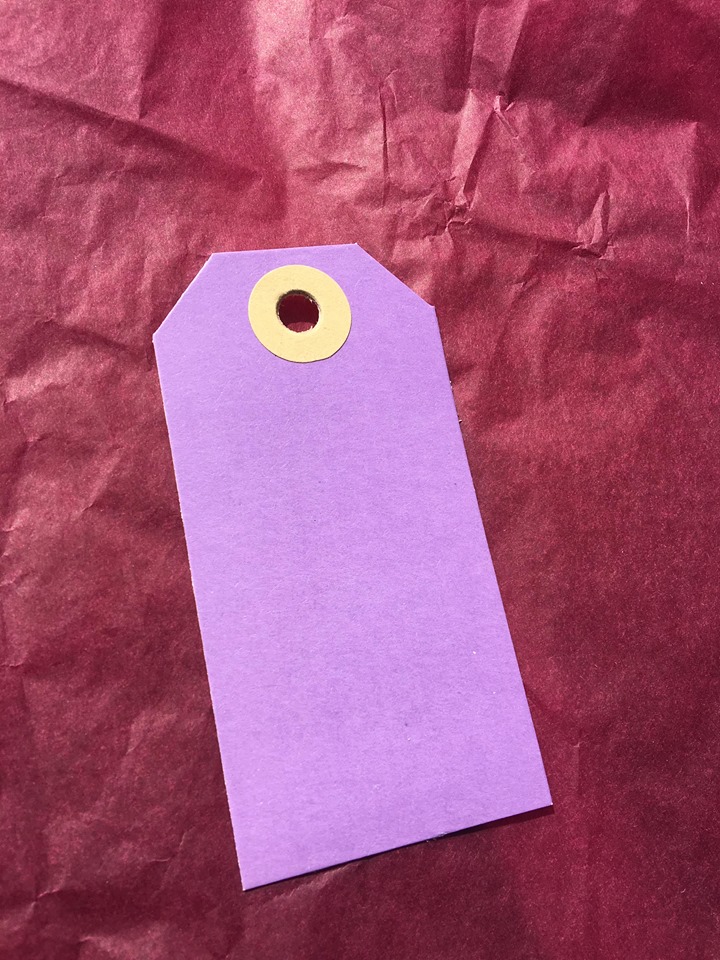 Paper Tag - purple
