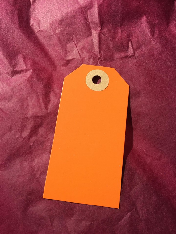Paper Tag - Orange