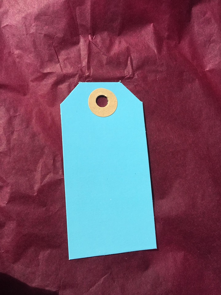 Paper Tag - blue