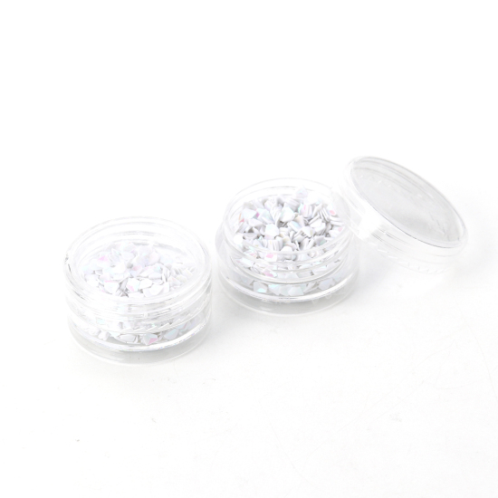 Resin craft  PVC, diamonds White AB - 2