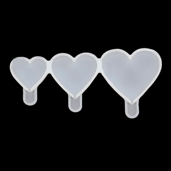 Silicone Resin Mold hearts lollipop Icecrea,