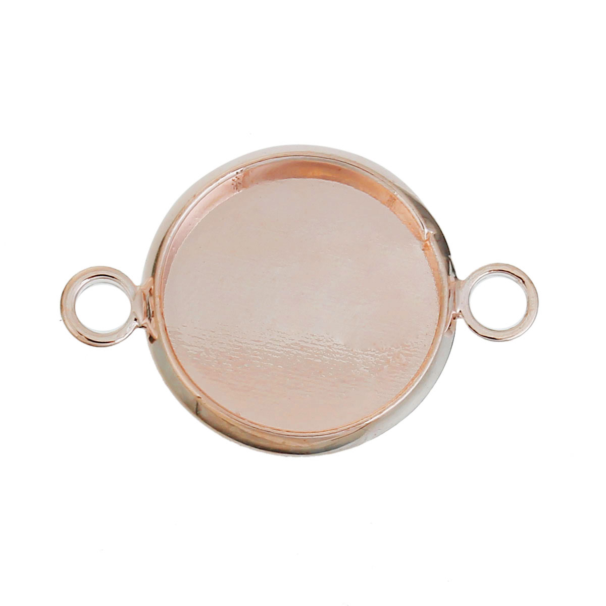 Cabochonhållare/ Connector   -Rose guld 12mm