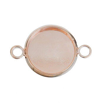 Cabochonhållare/ Connector   -Rose guld 12mm