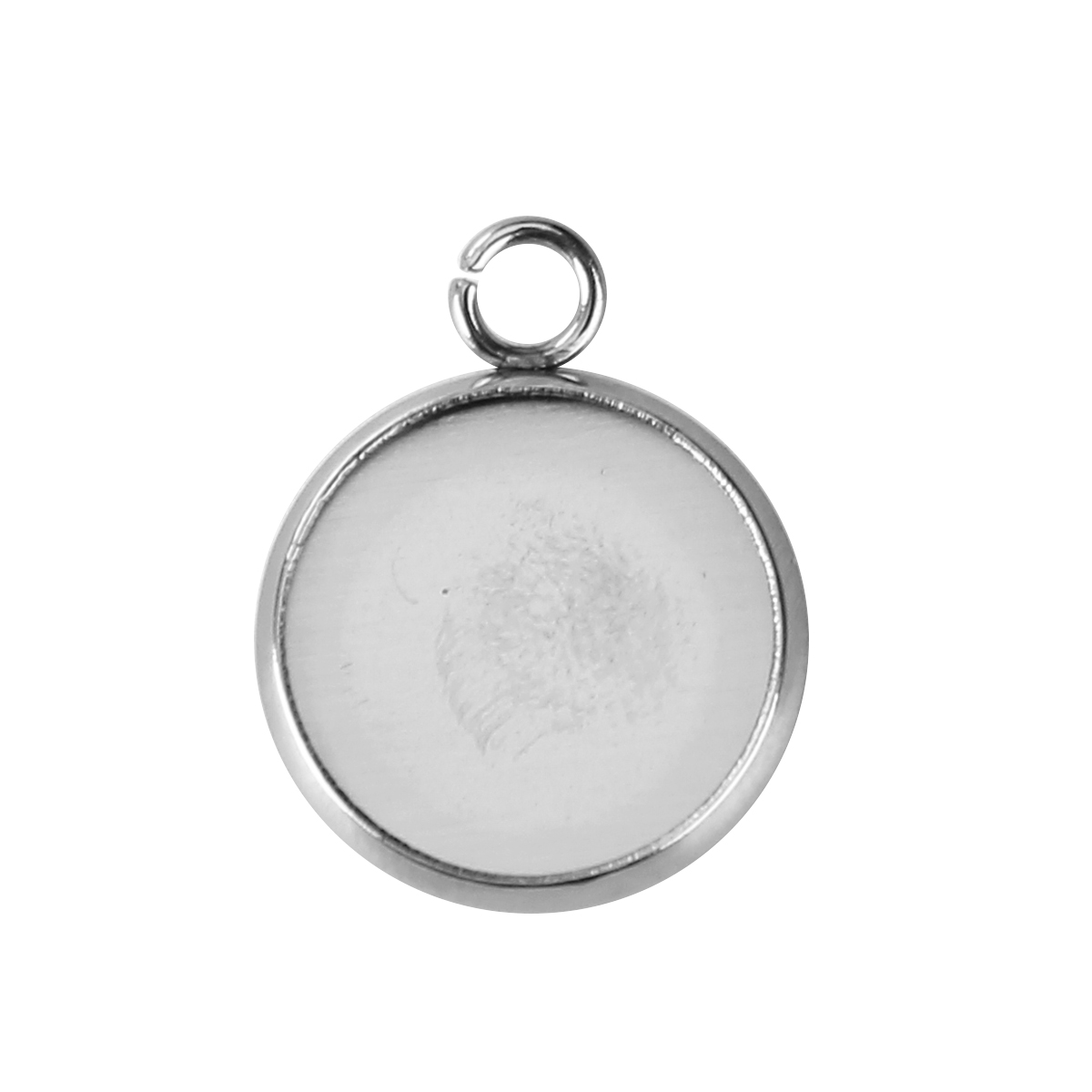 Cabochonhållare/ fäste  i rostfritt stål,  12mm