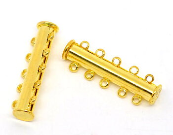 Magnetic Lock with 5 loops. Gold