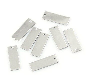 Tag i Stainless steel - Rectangle 21mm