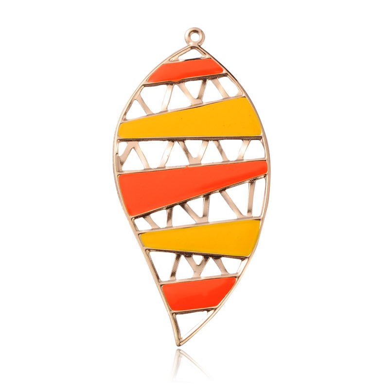 Stort Lyxhänge - Droppe, Orange