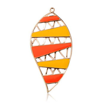 Large Luxury pendant -  Drop,  Orange