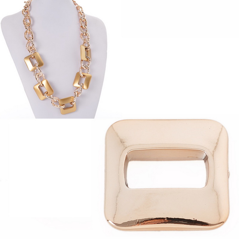 CCB connector / middle part - rose gold Square - 2