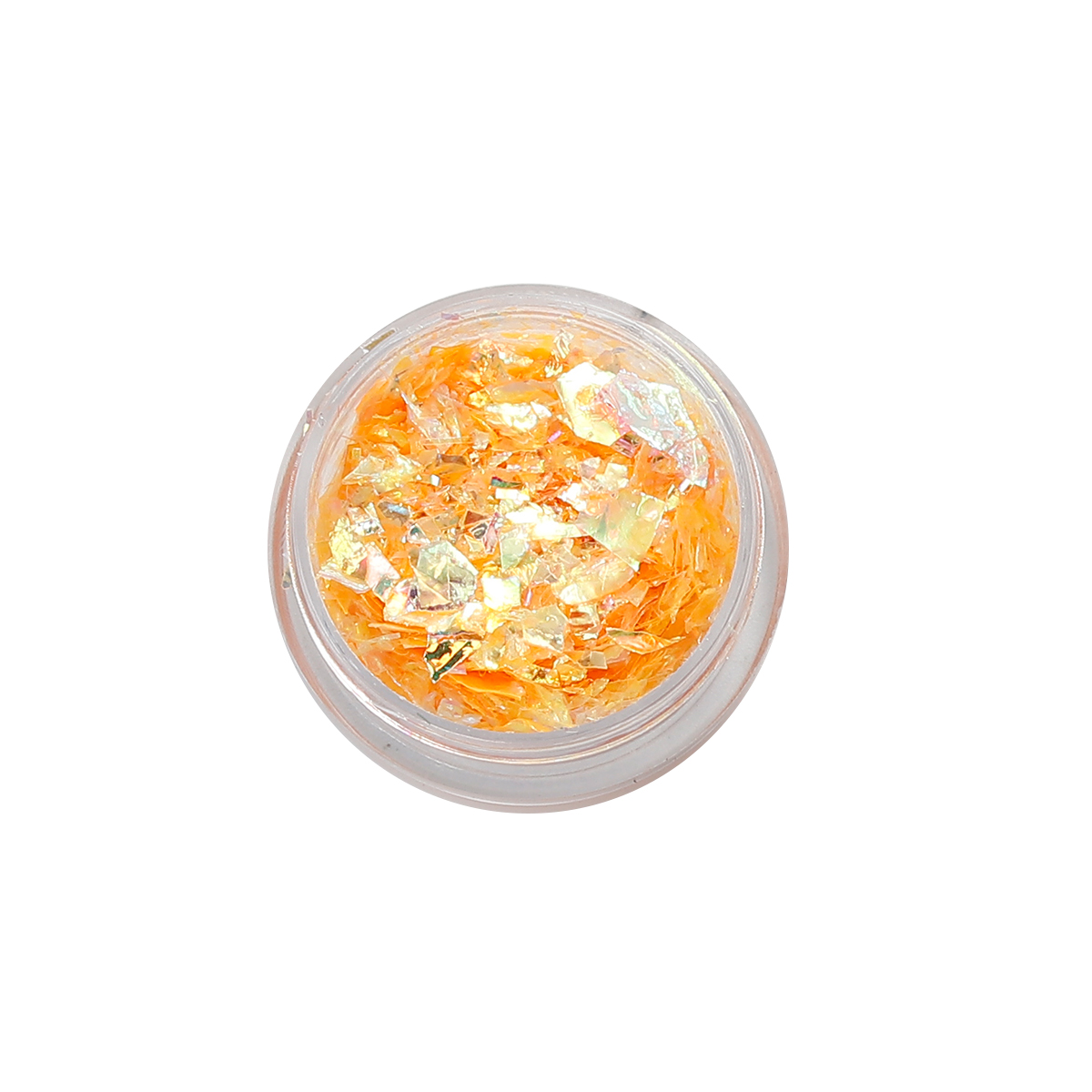 Resin craft glitter PVC,  orange - 2
