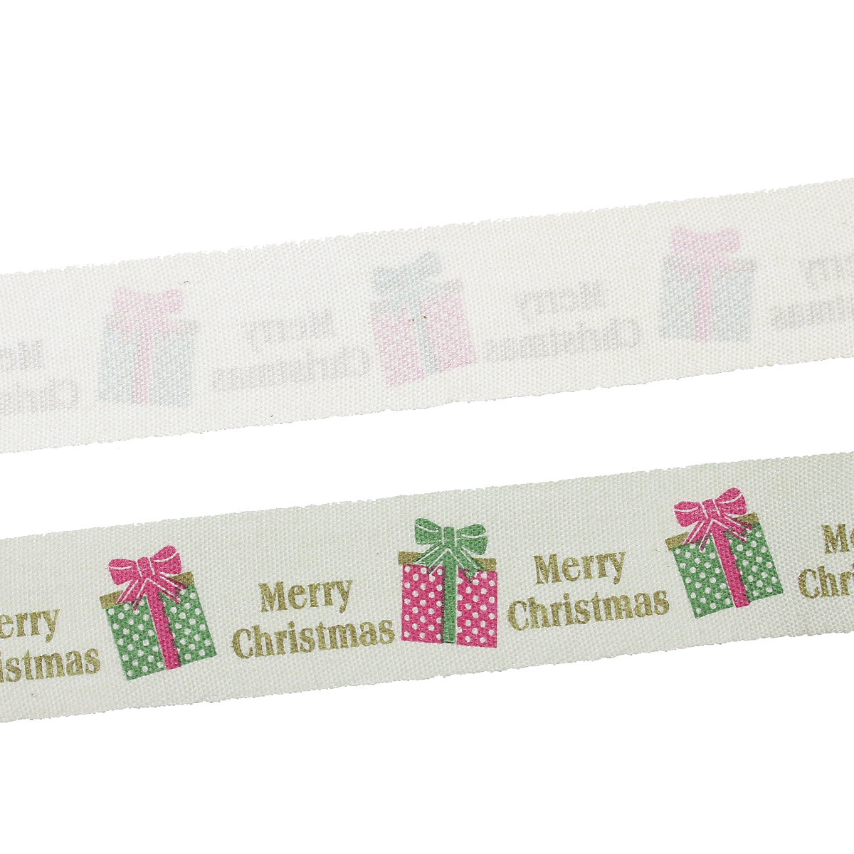 Textilband - bomull - Merry Christmas 20mm