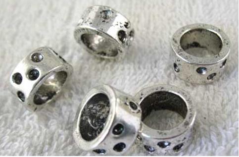 Regaliz - Pärla för band m.m, Dots - 9,5mm