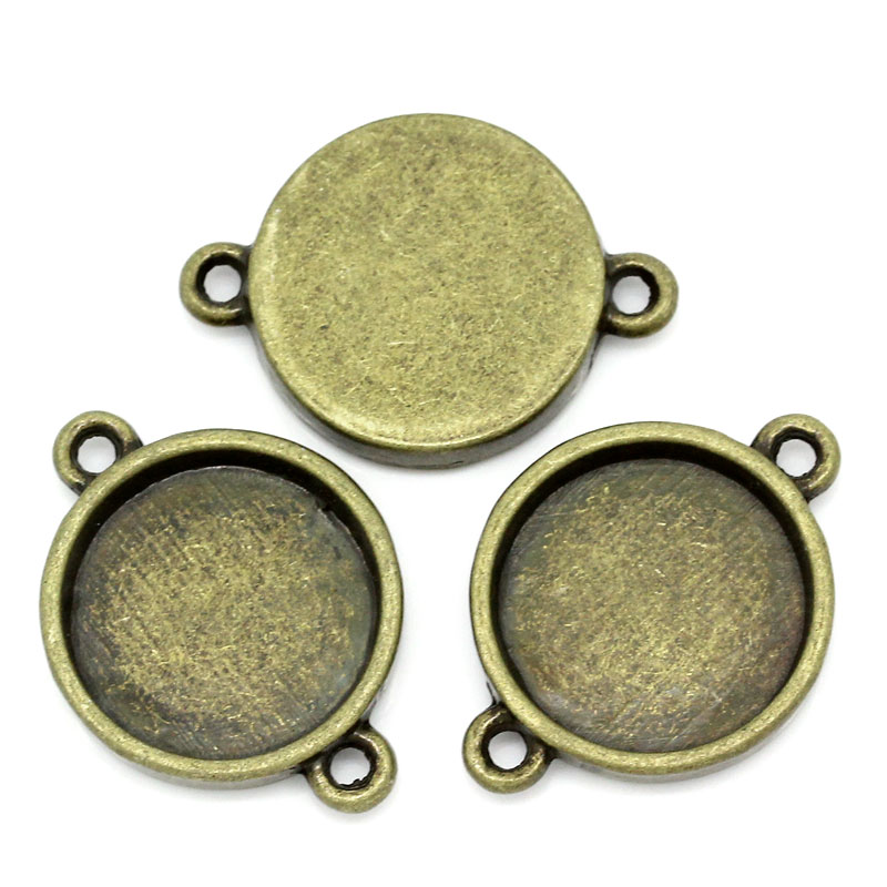 Cabochon/ connector - 16mm