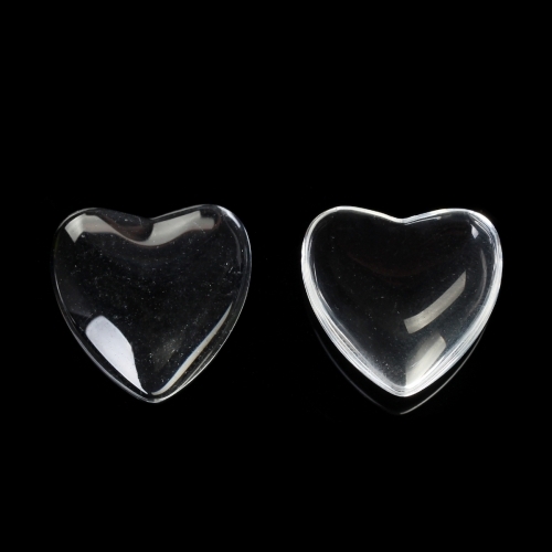 Cabochon in glass  Heart 15mm