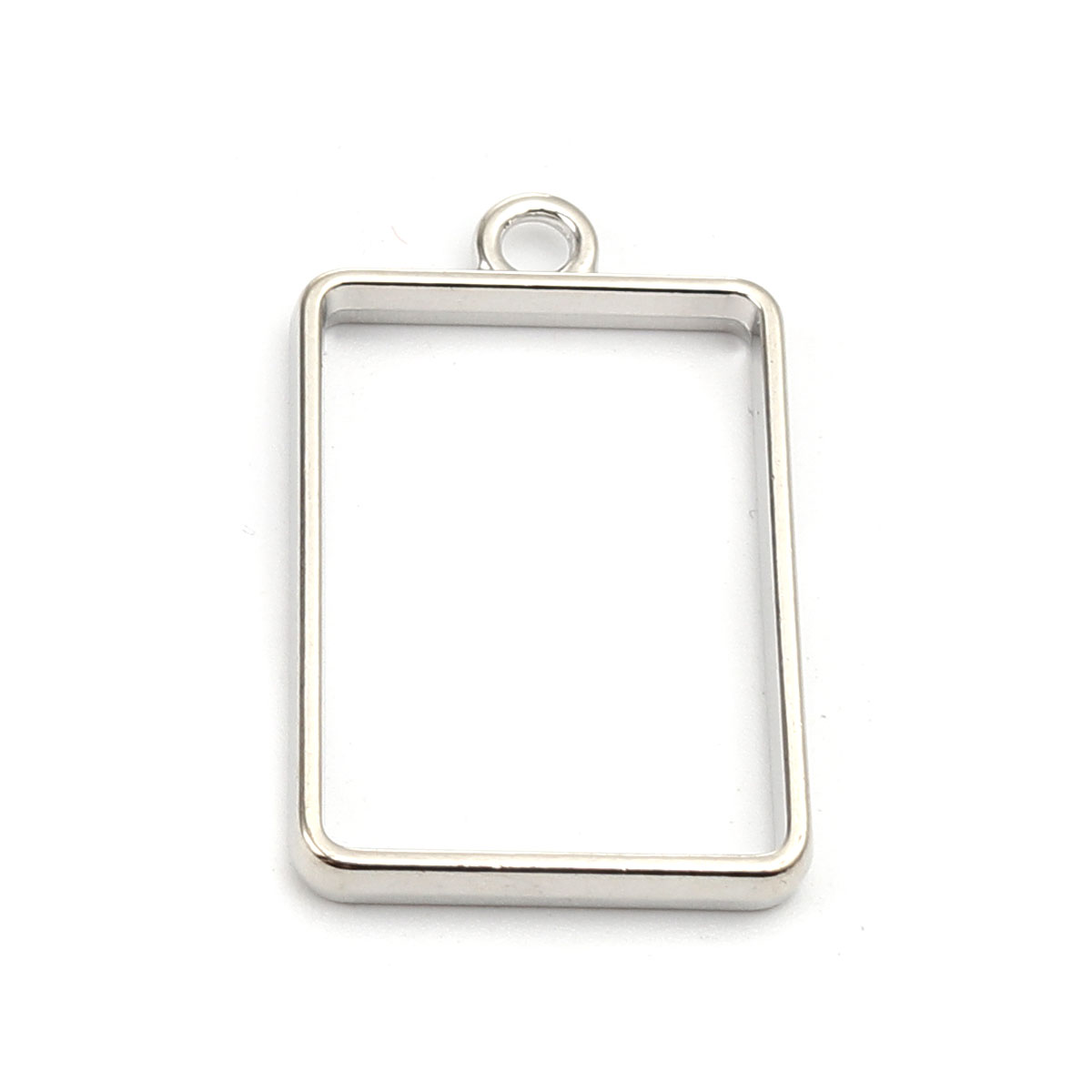 Cabochon Setting / Charm Rektangel  silver
