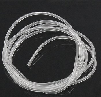 Rubber / jewelry hose, clear 2mm