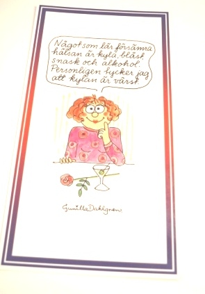 Vykort - Lilla Fruntimret.- kyla