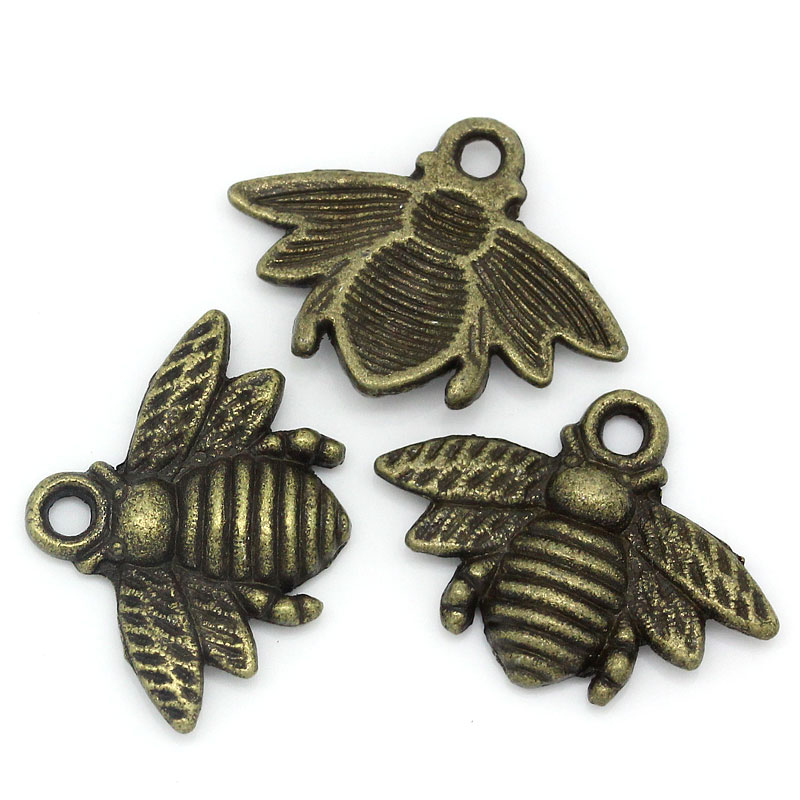Berlock - Geting / Bi , Brons 21mm - 2