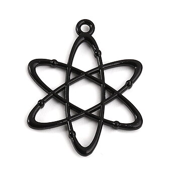 Charm  chemistry Molecule, black