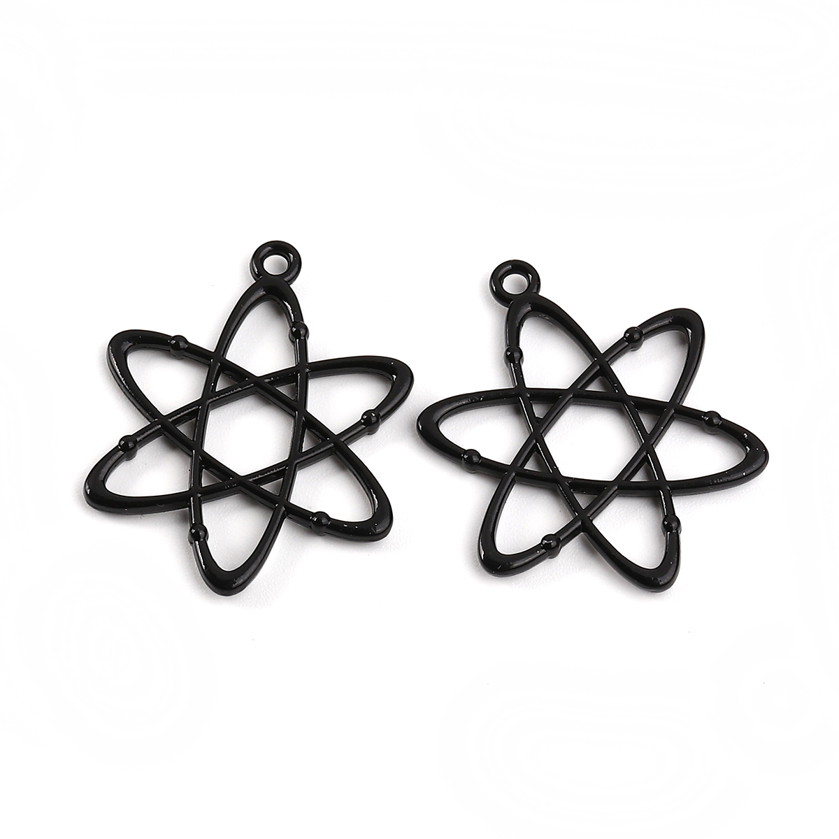Charm  chemistry Molecule, black - 2