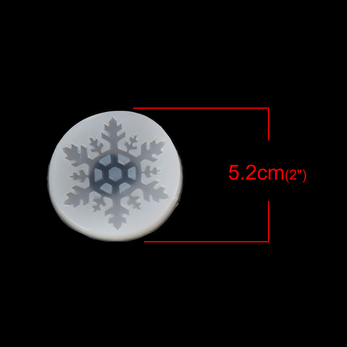 Gjutform   i silikon - Snöstjärna / Snöflinga 52mm