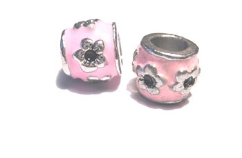 Pärla / hänge - blommor - Rosa