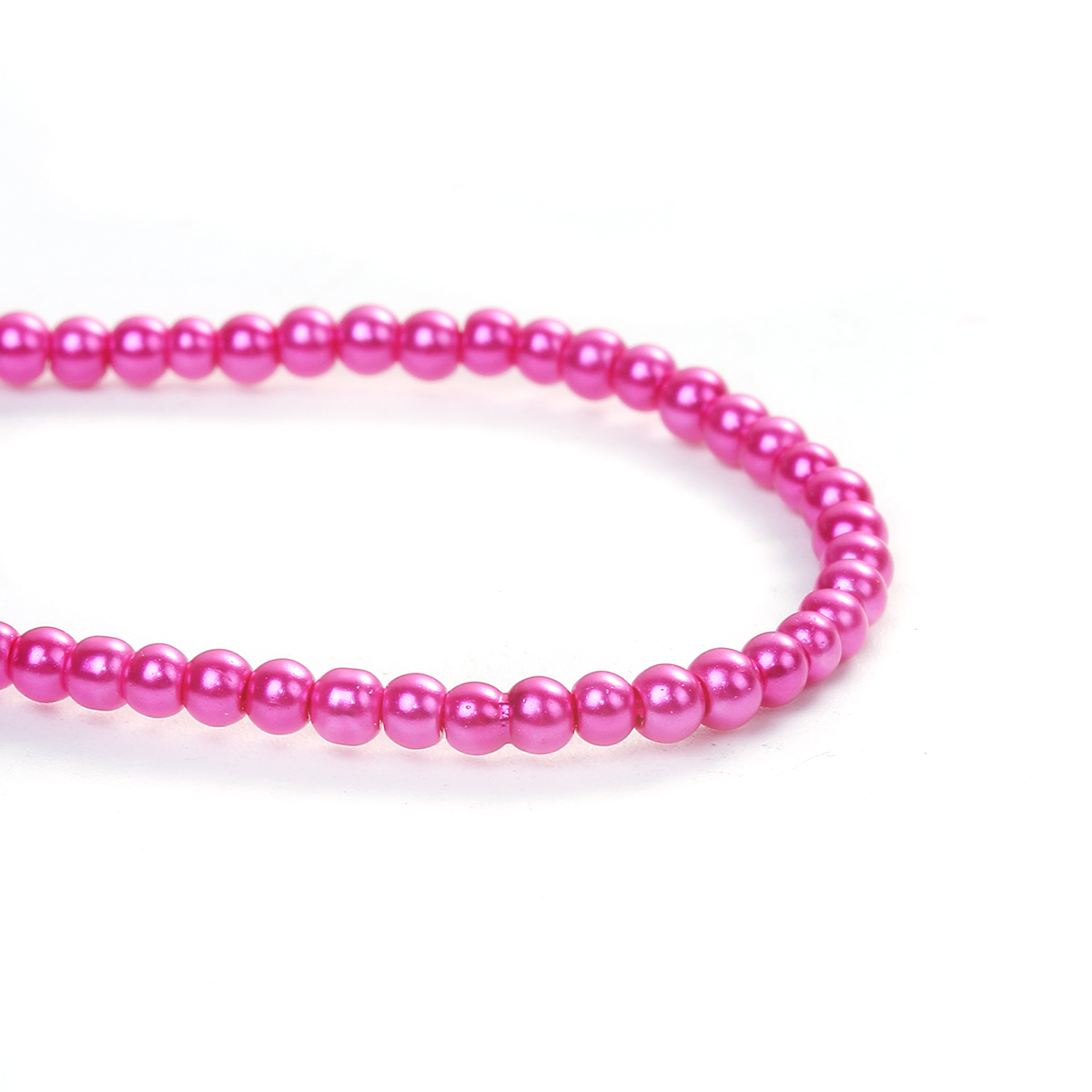 Waxed Glass beads, 3mm Cerice