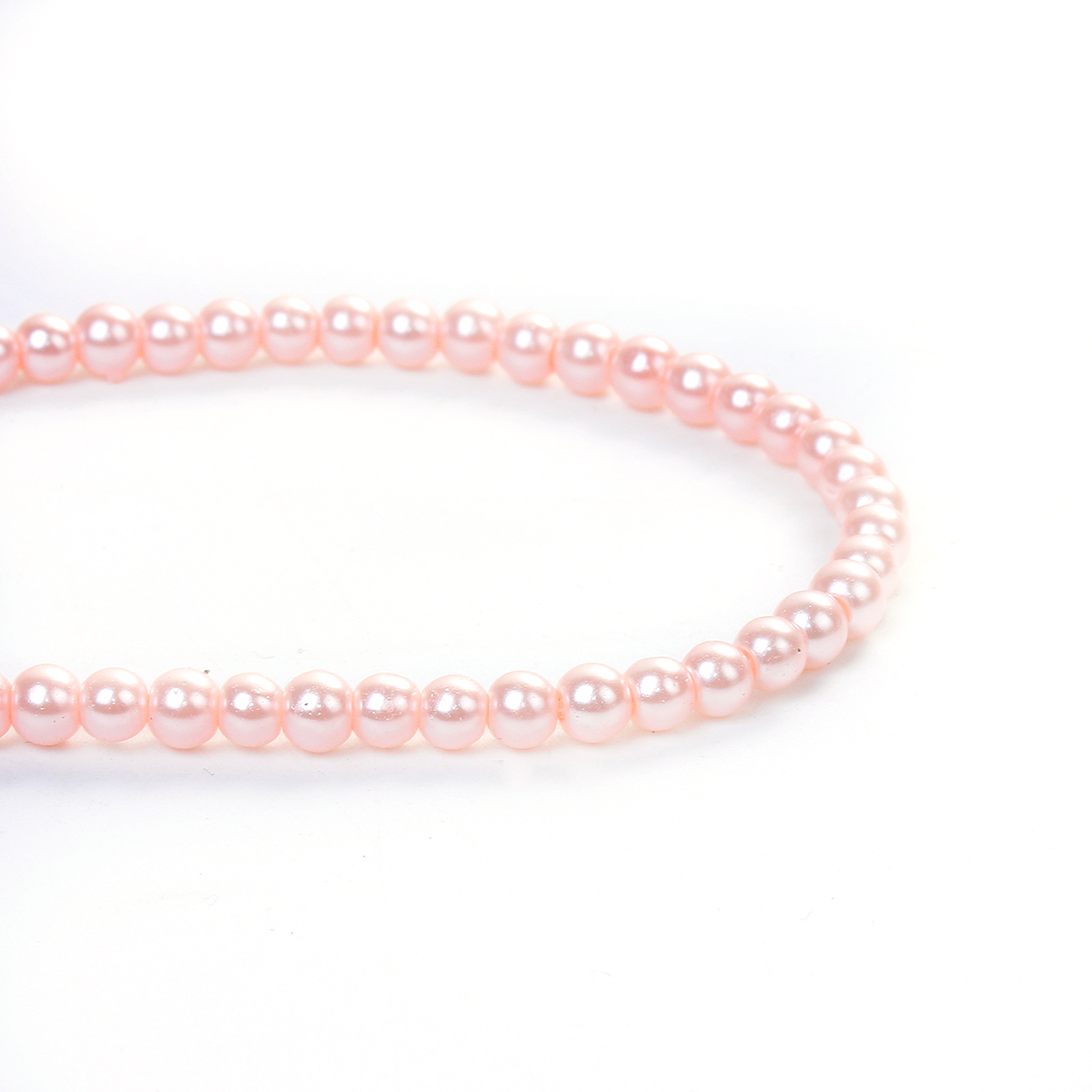 Waxed Glass beads, 3mm Lt Pink