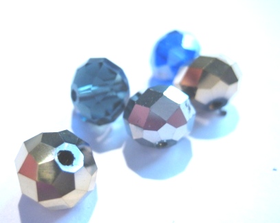 Facetterad , 10mm,  Mix - 2