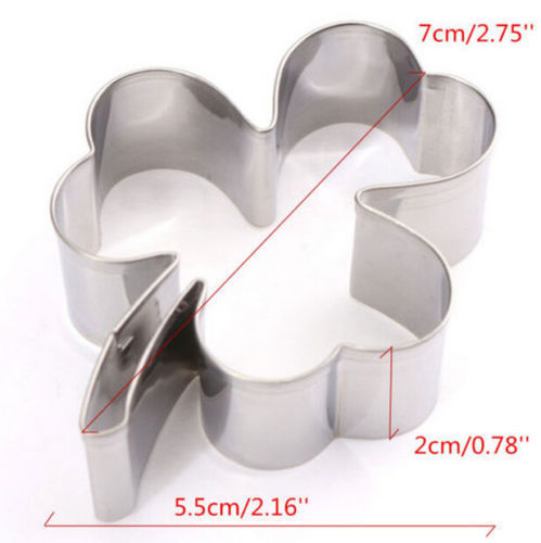Cookie cutter, stainless steel-  Lucky leaf