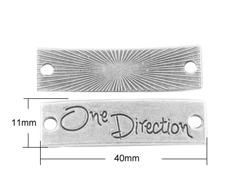Connector "One direction", silver