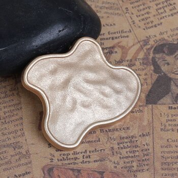 Buttons in the metal - Rose gold -Irregular Light Golden Butterfly