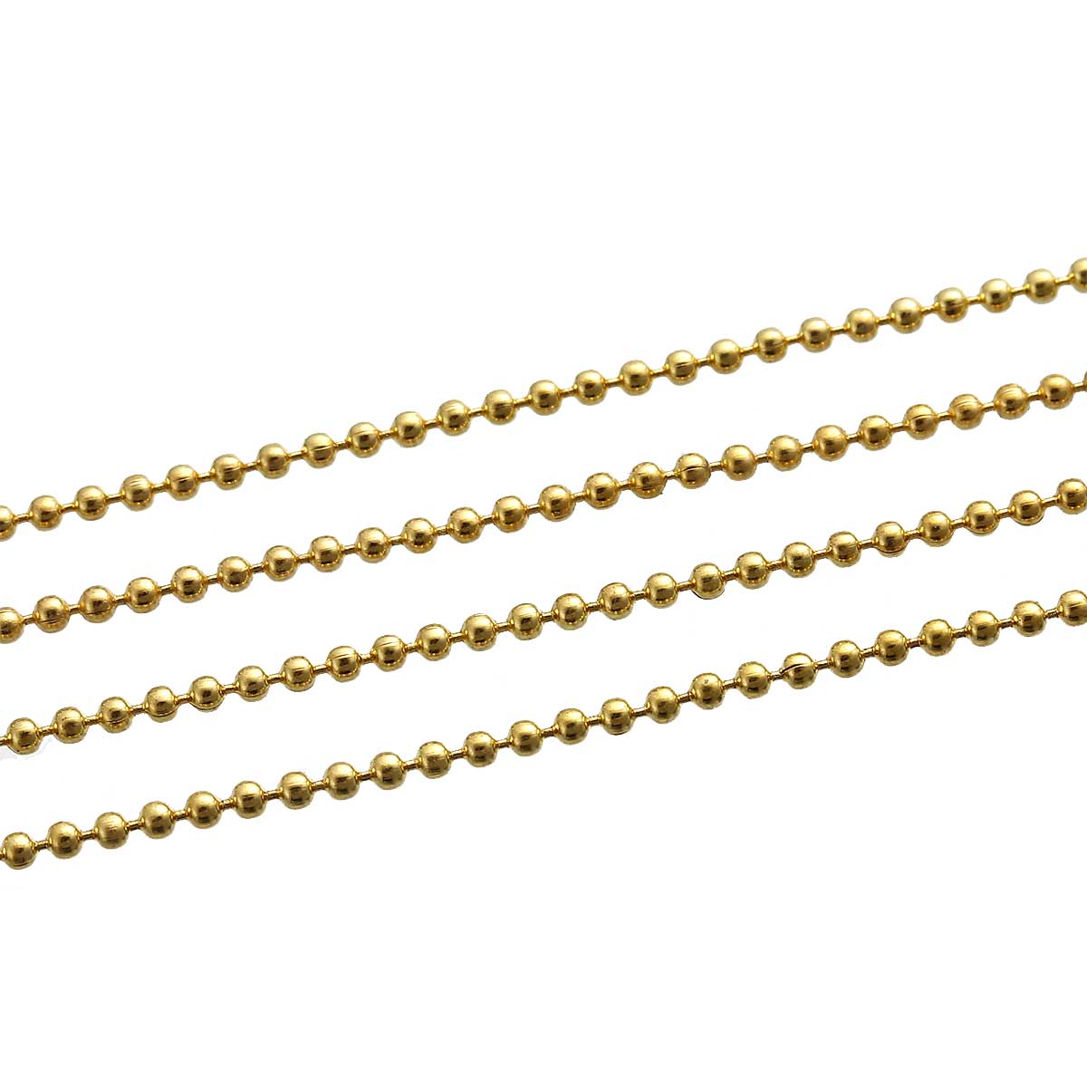 Guldplätterad kulkedja  1,5mm.  1m - 2