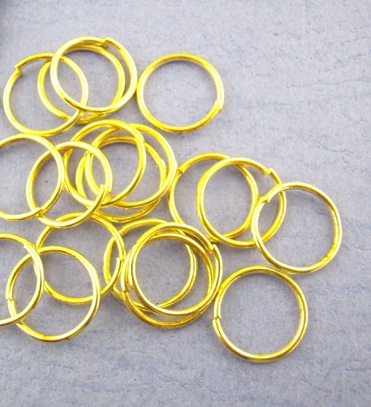 Jumprings,  14mm- guld